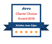 Avvo | Clients' Choice Award 2019 | Kristine jean zajac | 5 stars